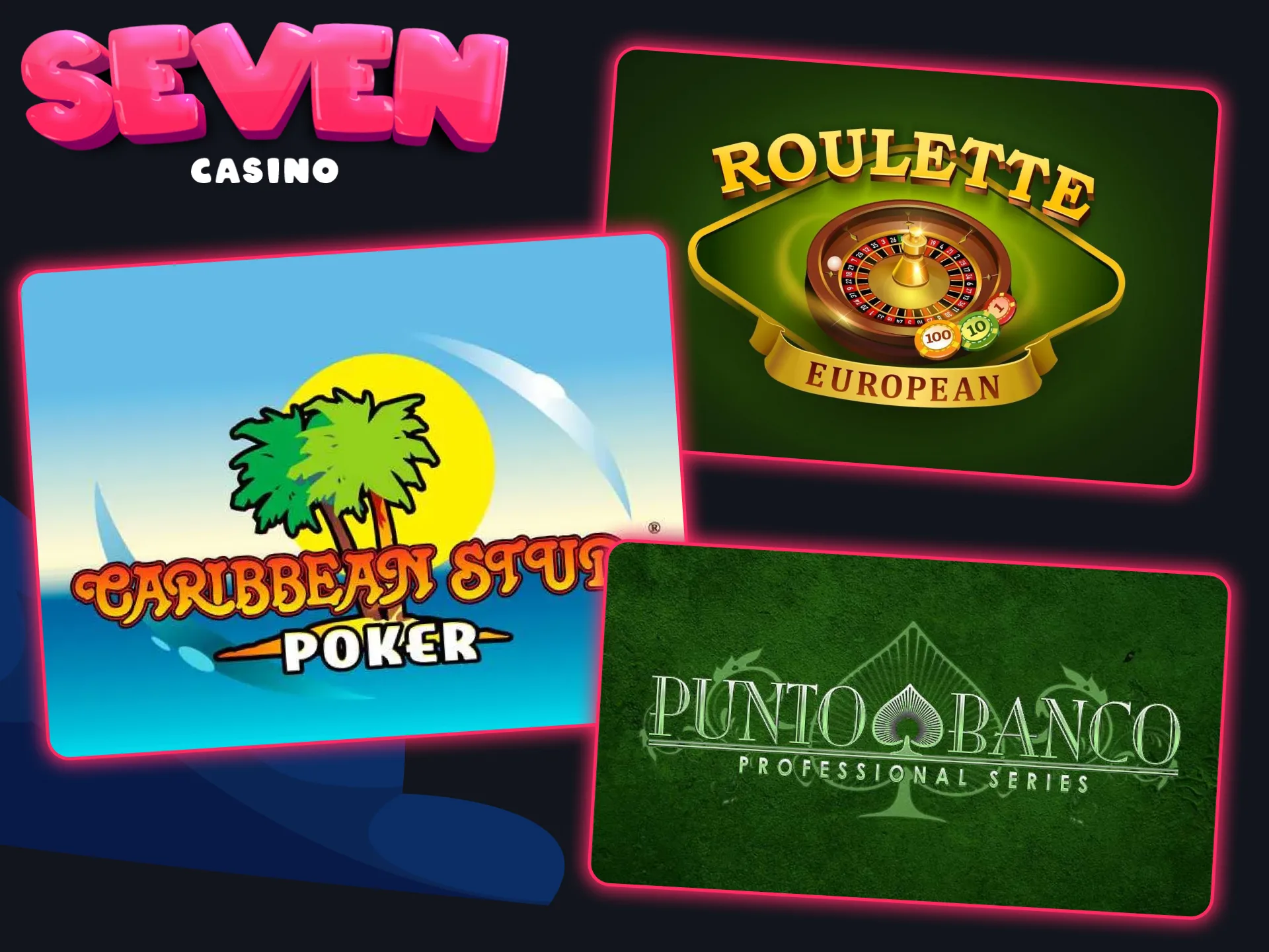 Pour les amateurs de stratégie avec des mises contrôlées, Seven Casino propose des jeux de table.