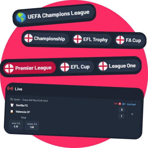 Pariez sur le sport et l'e-sport chez Seven Casino.