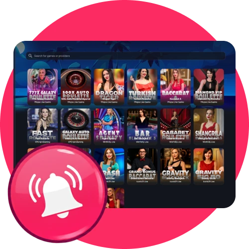 Soyez rapidement informé des transactions, des gains et des promotions au Seven Casino.