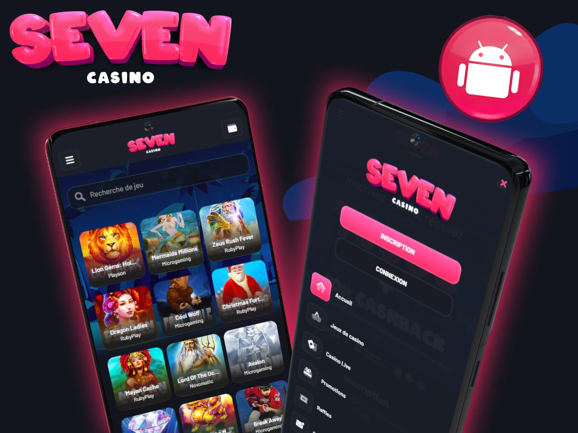 Installez l'application Seven Casino pour Android en suivant les étapes ci-dessus.