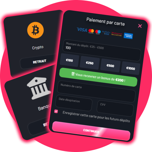 La version mobile de Seven Casino offre des moyens pratiques et rapides de déposer et de retirer de l'argent.