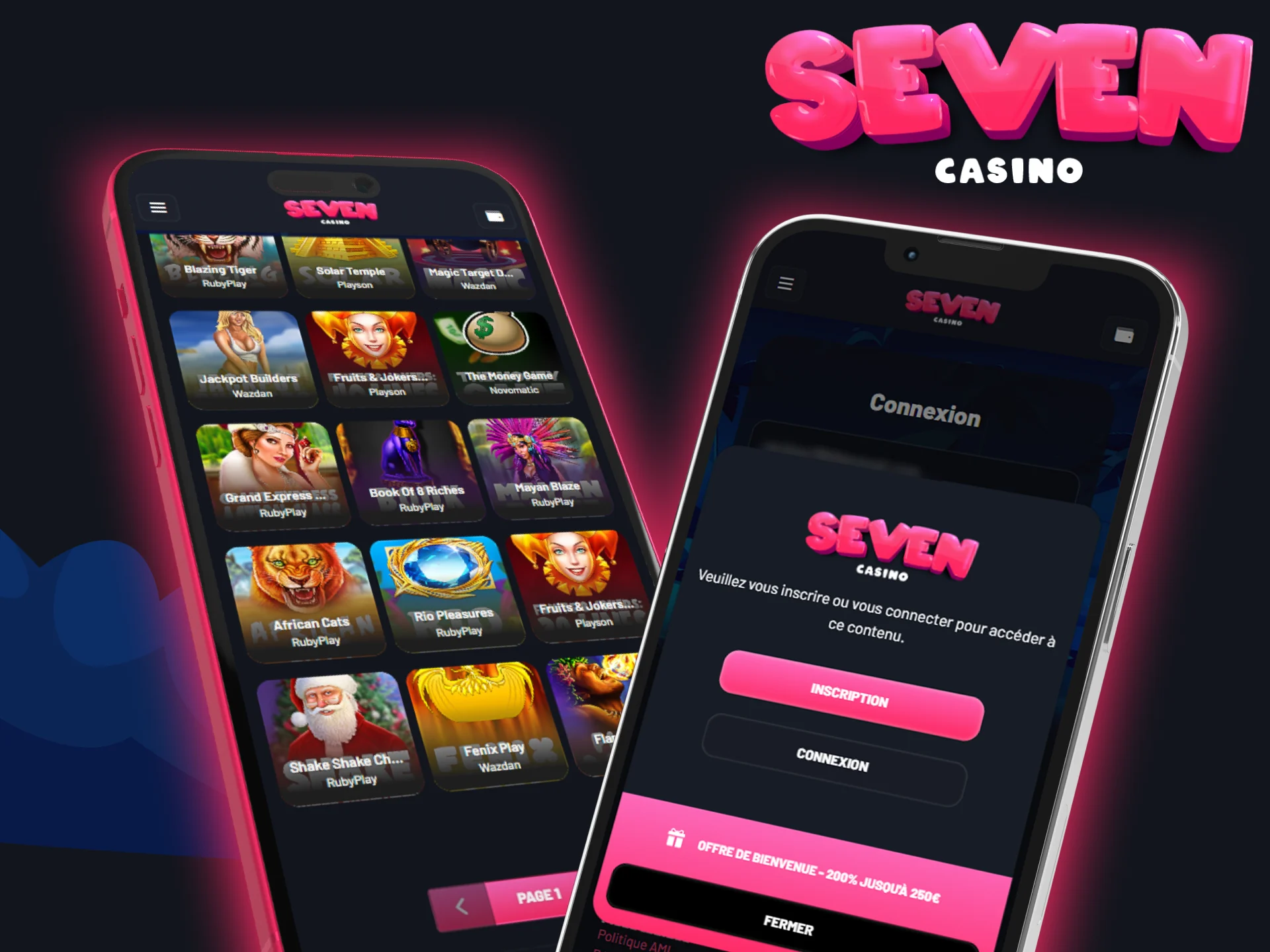 L'application iOS Seven Casino est gratuite et nécessite peu d'exigences.