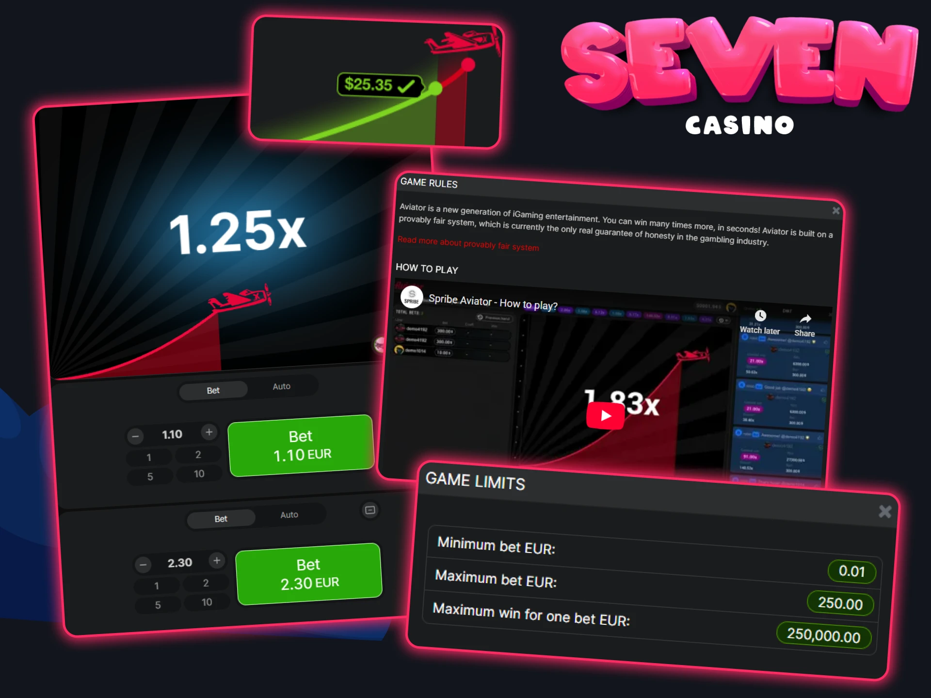 Aviator, comme tout jeu, a ses propres règles – familiarisez-vous avec elles pour vivre la meilleure expérience au Seven Casino.