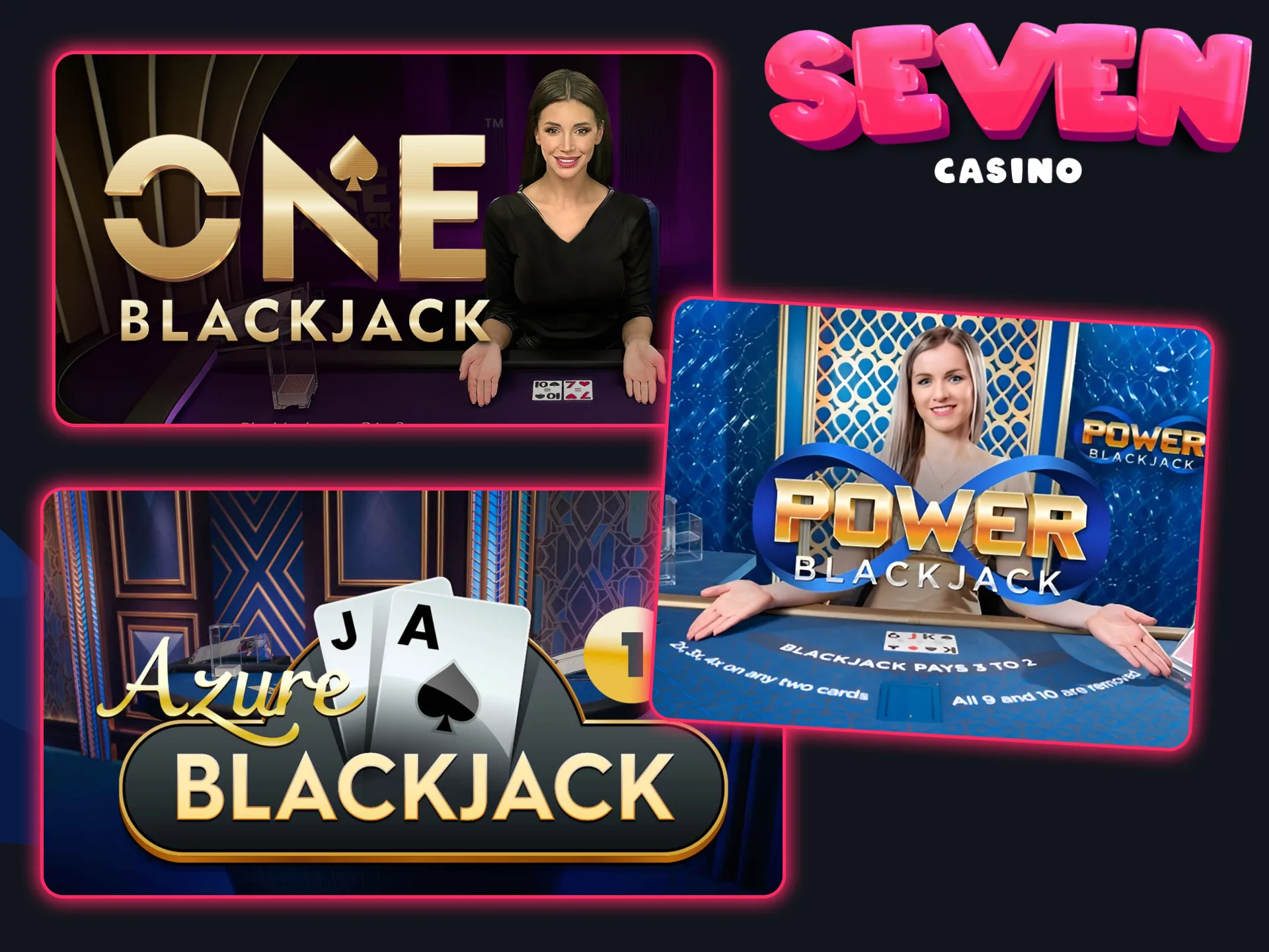Utilisez vos meilleures stratégies de Blackjack au Seven Casino.